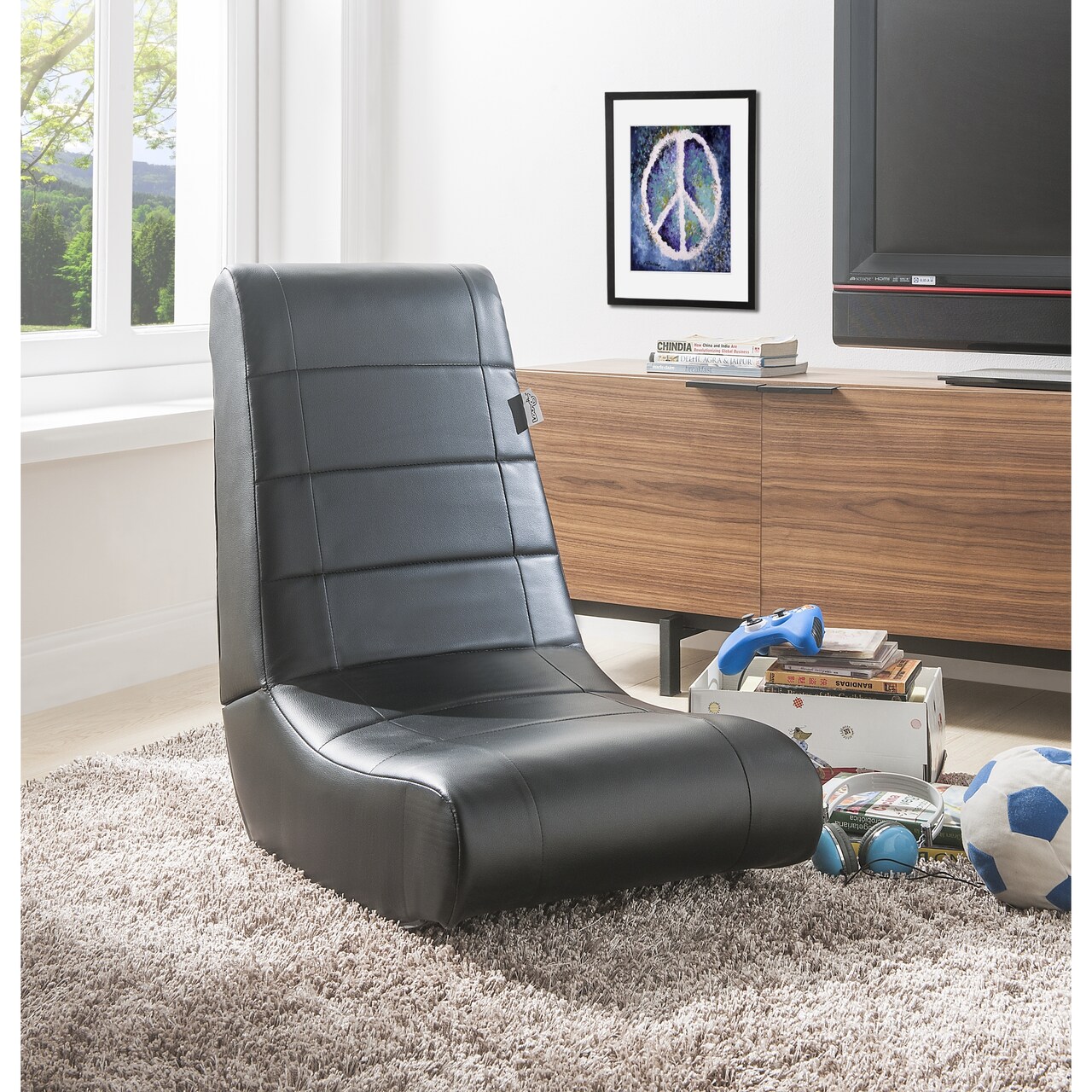 Rockme Video Gaming Rocker Chair For Kids, Teens, Adults, Boys Or Girls